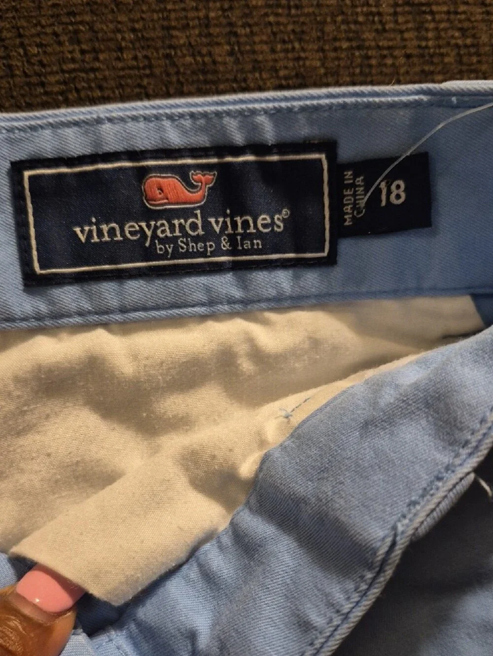 Vineyard Vines Boys Light Blue Flat Front Shorts(124)